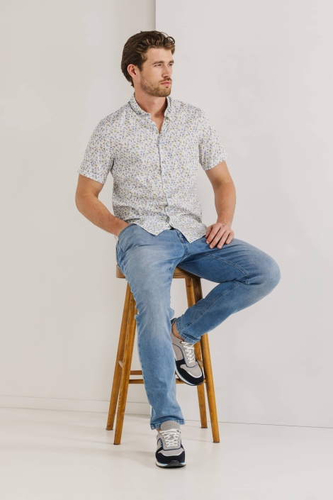 State of Art shirt ss print twill